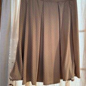 Lula Rue Polka Dot Tan Skirt